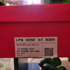 White Heel Boots